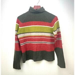 Rafaella Womens Sweater Sz S %100 Lambswool Boho Hippie Natural Earthy Coastal